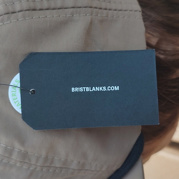 Brist Blanks Cascade Nylon 5 Panel Stitched Patch Snapback Hat Cap New - Picture 5 of 11